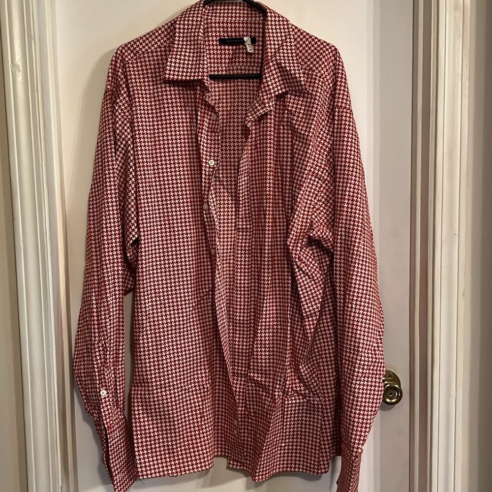 Sean John Red and White Dress Shirt blk fri deal